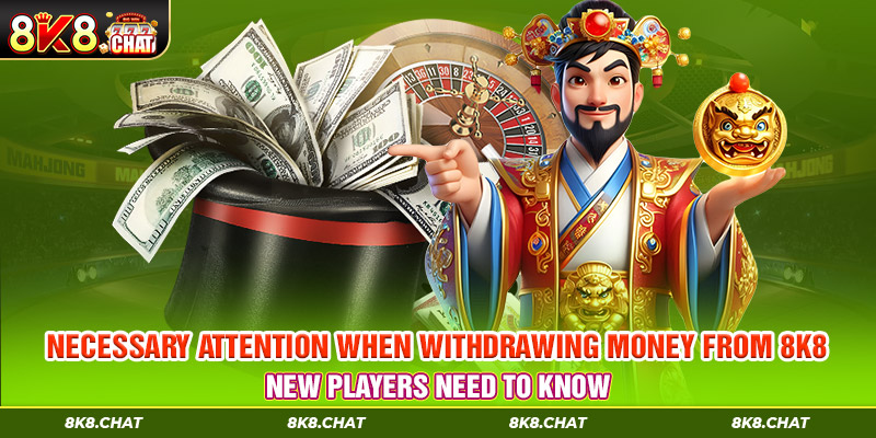 Necessary attention when withdrawing money from 8K8, new players need to know